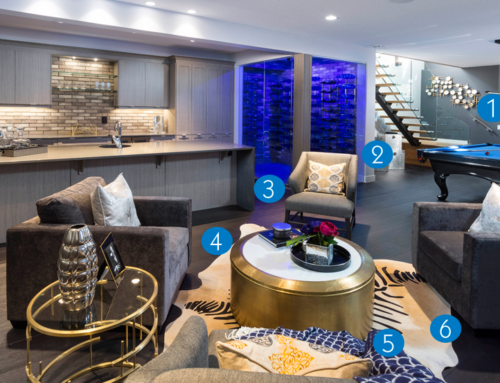Get the Look: Glamourous Vegas Entertaining Space in the Basement