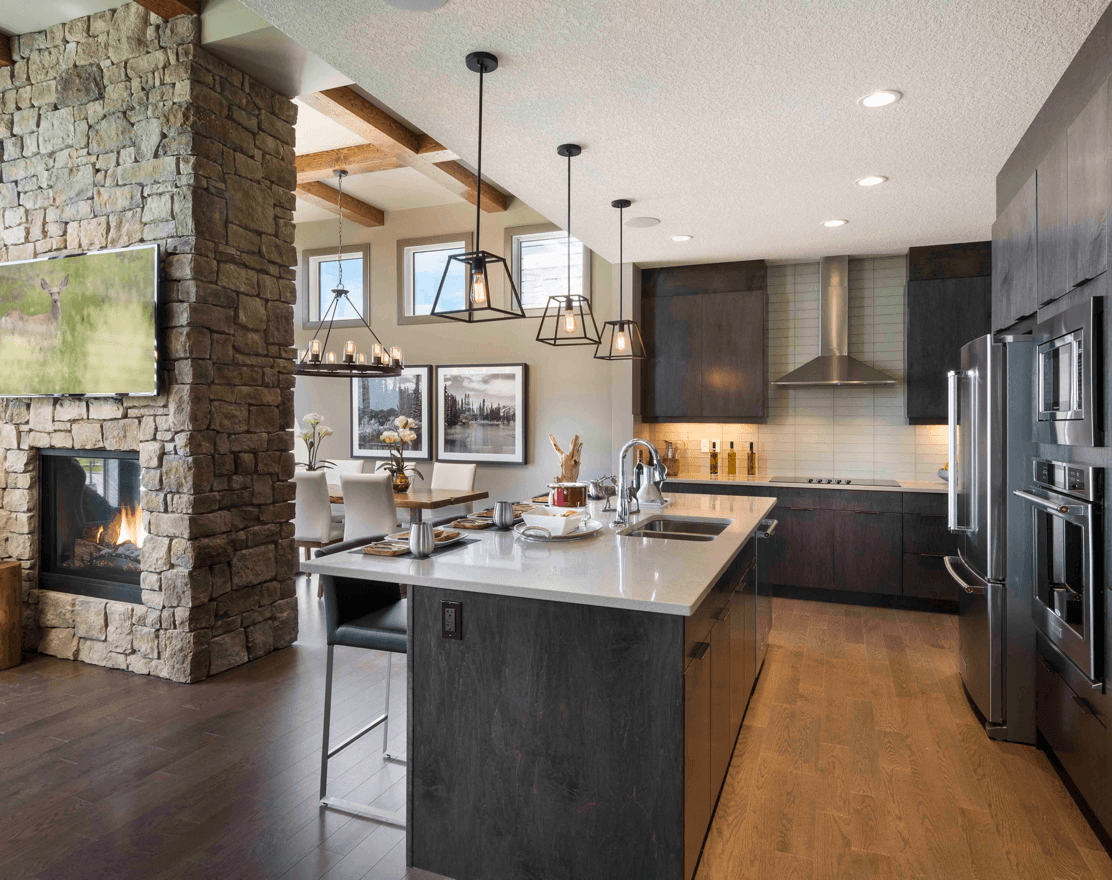 Show Stopping Show Homes: The Harlow in Okotoks Kitchen Harlow image