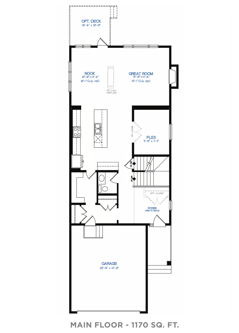 Show Stopping Showhomes: The Tallyn Main Floor Plan Image