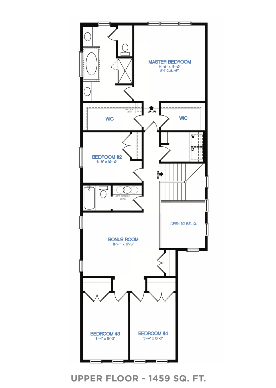 Show Stopping Showhomes: The Tallyn Upper Floor Plan Image